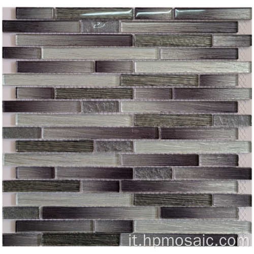 Mescola la piastrella di mosaico in vetro laminato